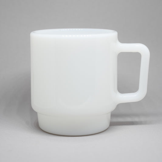 Milk Glass Mug - WHITE